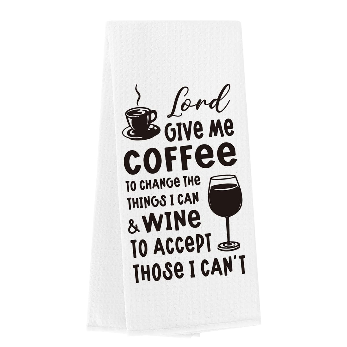 Wzotiy Funny Kitchen Towels - Cotton Waffle Weave