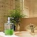 VCOO Soap Dispenser Bottle with Stainless Steel Pump, Refillable Rectangle Clear Glass Jar, Great for Essential Oils, Lotions, Liquid Soaps for Kitchen Bathroom(500ml/16oz)