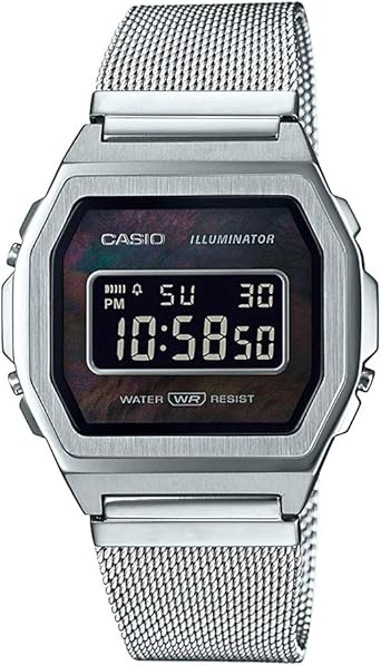 Casio Reloj Digital para Unisex de Cuarzo con Correa en Acero ...