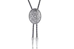 Jeilwiy Bolo Tie for Men, Western Bolero Tie Cowboy Ties Native American Cowgirl Bolo Tie Accessories for Men Women