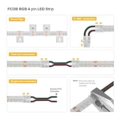 BTF-LIGHTING FCOB COB RGB LED Strip 840LED/m 16.4FT