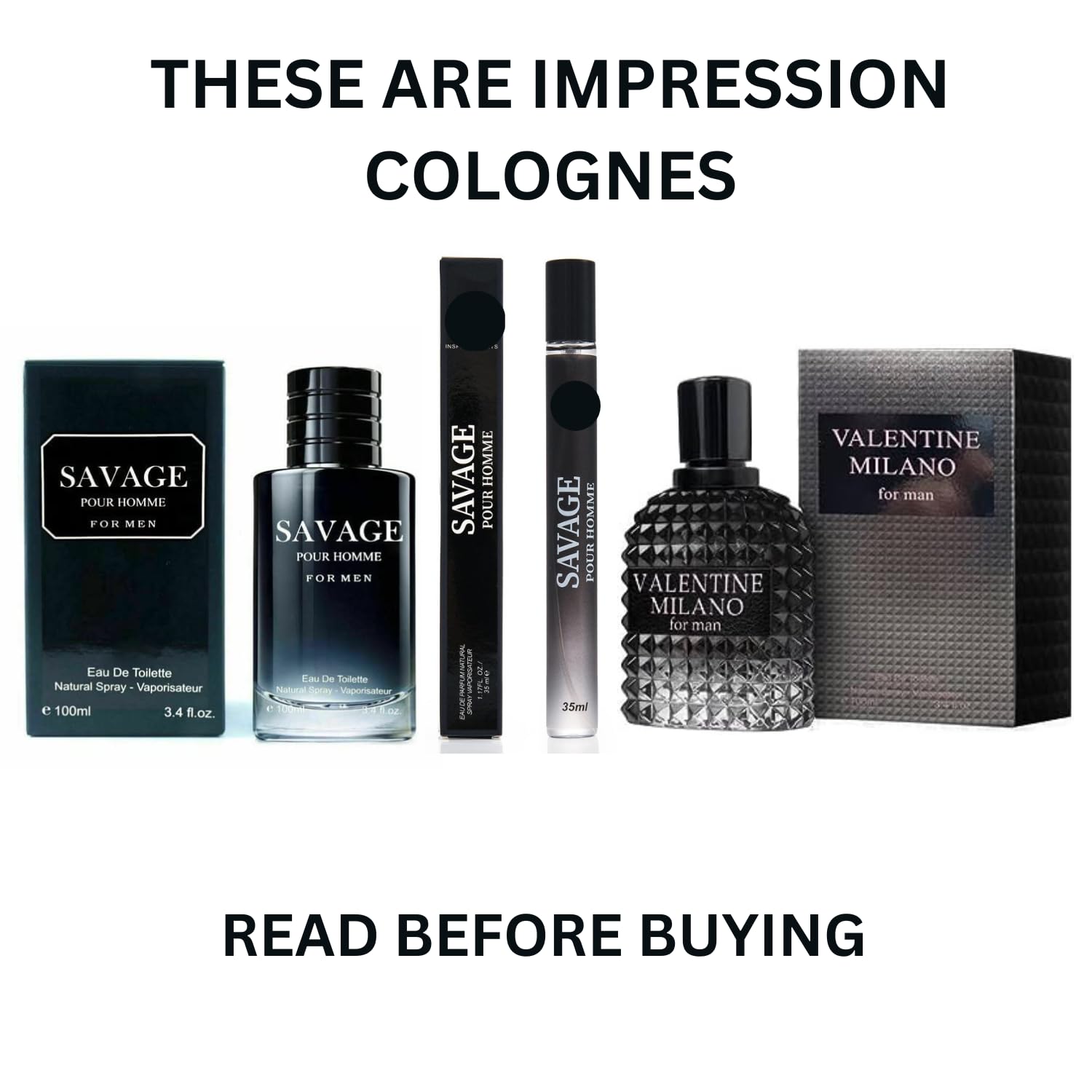 Clashoky & Valentine Cologne Combo Set for Men - Eau De Toilette Natural Spray, 3.4 Fl Oz Each, Pack of 3