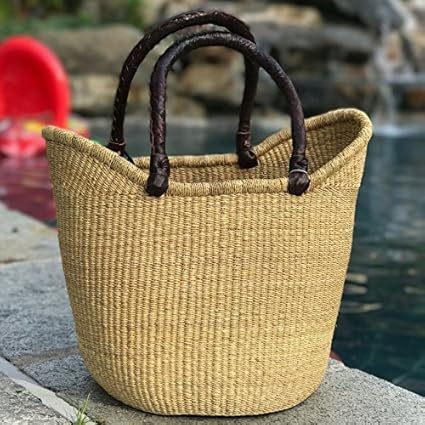 FairTale Bolga Tote Market Basket from Bolgatanga, Ghana