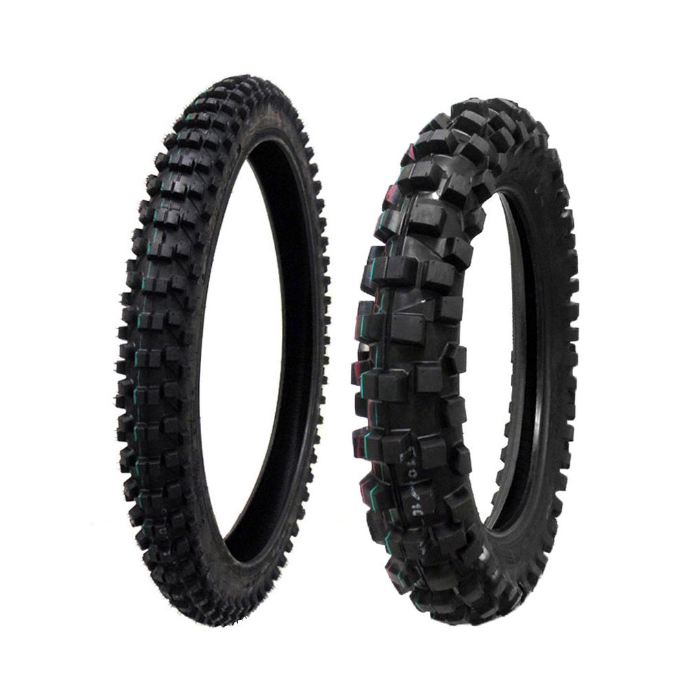 MMG Tire Set Off Road Knobby Front Tire Size 80/10021, Includes Inner