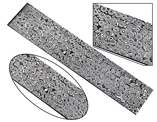 Dessi Damascus steel Bar, Billet, for knife, tool making .Rain Drop Pattern. 2127