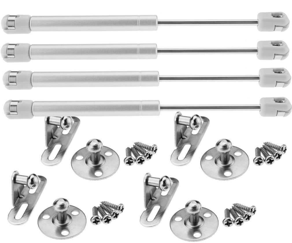 4 x Gas Strut Lid Stay Support Kitchen Cabinet Door/Toy Box Hinge 150N