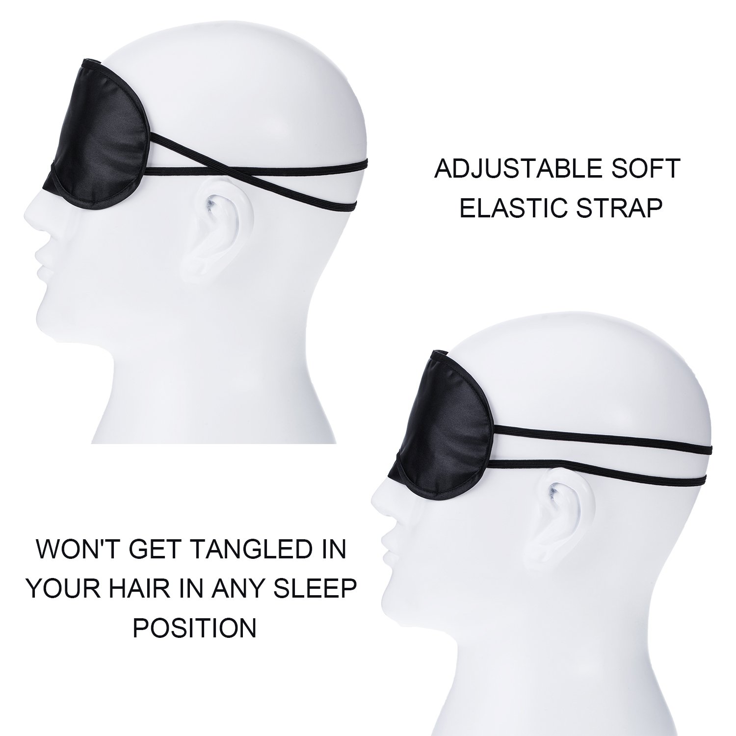 Mudder Blindfold Eye Mask Shade Cover for Sleeping with Nose Pad, 10 Pack : Beauty
