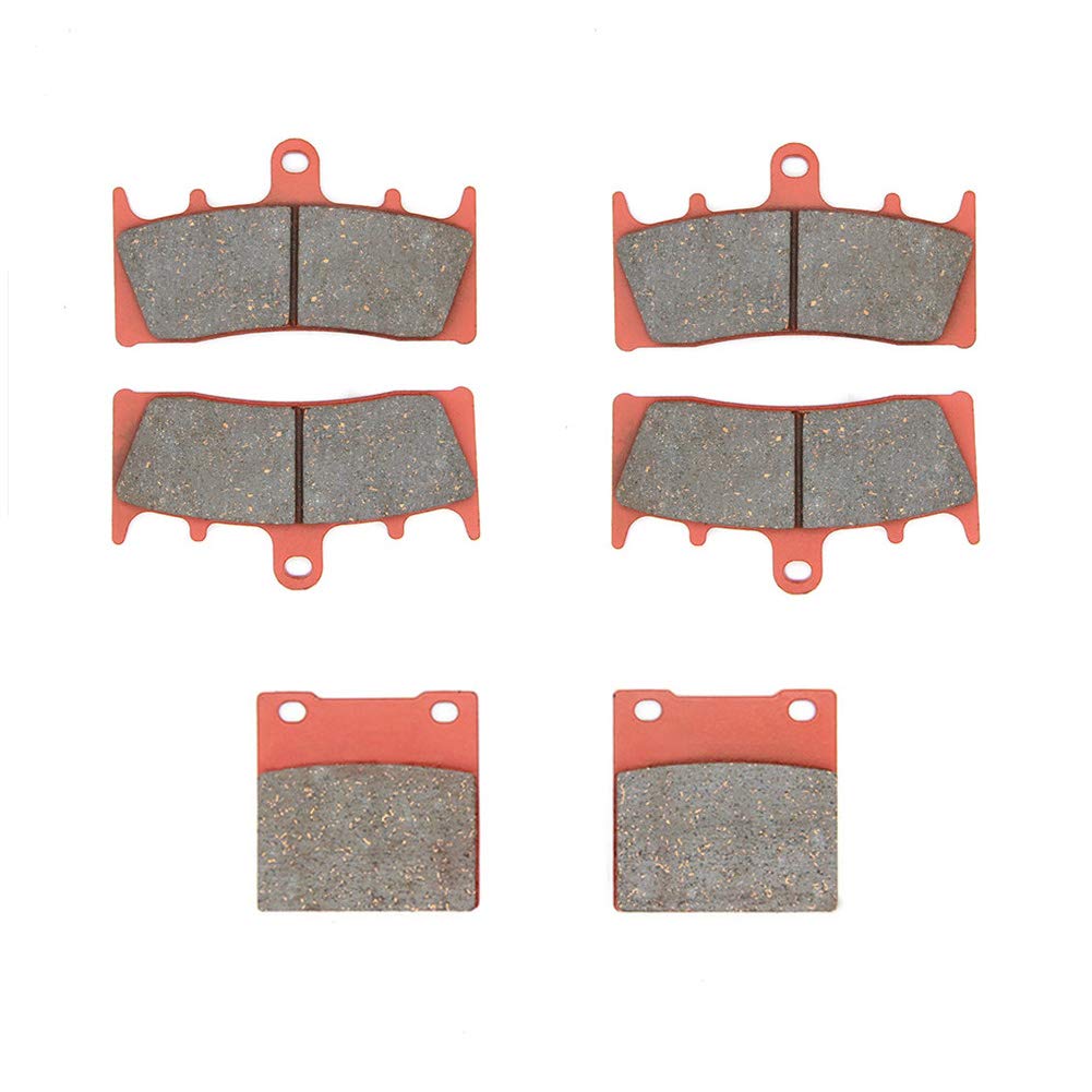 MEXITAL One Set Ceramic Motorbike Brake Pads Front and Rear for Ninja ZX 7R (ZX 750 P) (96-03) ZRX 1100 (ZR 1100 C) (97-00) ZRX 1200 R/S (01-08) ZX12R (ZX 1200 A/B) (00-03)