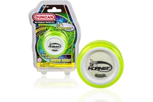 Duncan Toys Hornet Pro Looping Yo-Yo with String, Ball Bearing Axle and Plastic Body, Green with White Cap