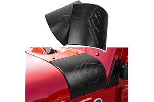 smnuxwm 2pcs Black Cowl Body Armor Outer Cowling Cover for Jeep Wrangler JK JKU 2007-2017 Accessories,Outer Cowl Covers Corner Guards for Unlimited Rubicon Sahara X Off Road Sport 2/4 Door