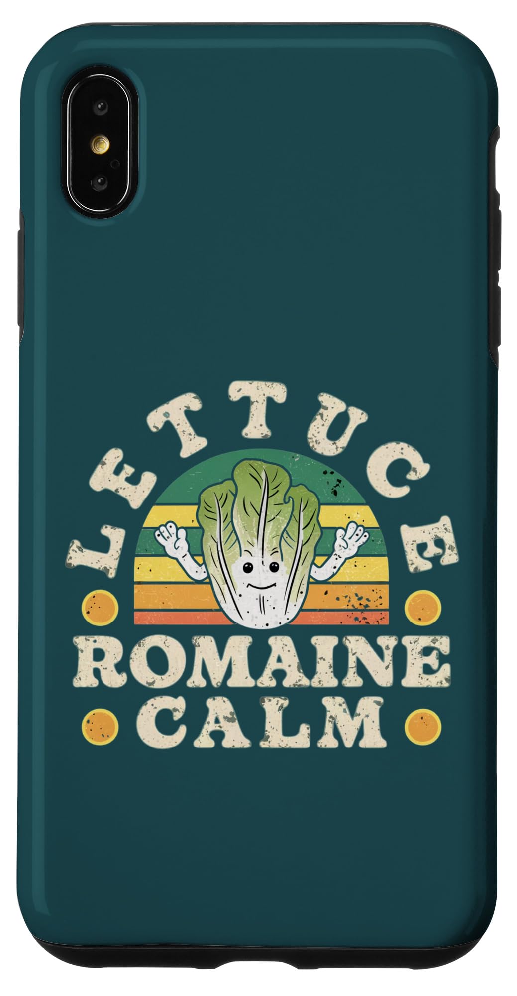 Lettuce Romaine Calm Fun Gardening Dad Farmer Fathers Day Case for iPhone XS Max