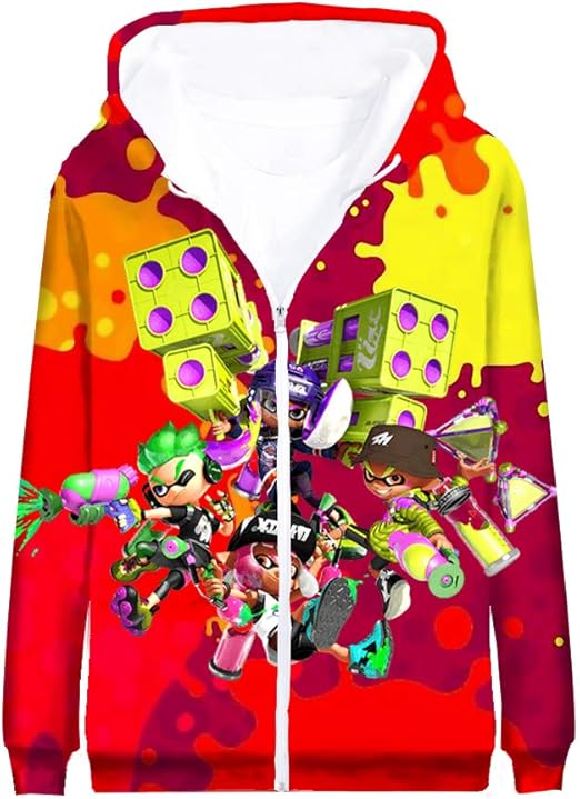Rkjhgiikjf Splatoon Pullover Unisex 3DOberbekleidung Digital gedruckte