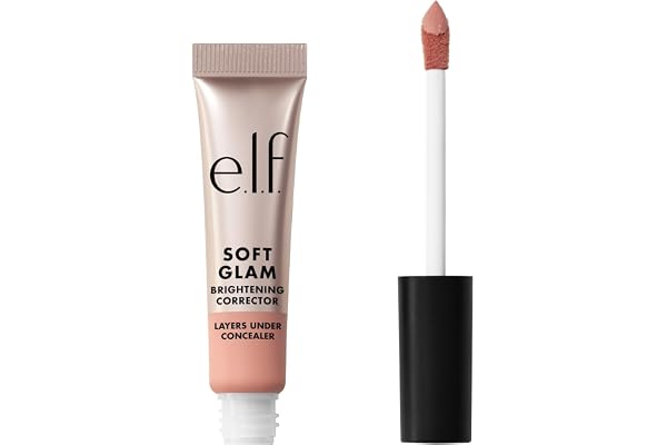 e.l.f. Soft Glam Brightening Corrector, Helps Minimize Dark Circles & Discoloration, Hydrating With A Natural Finish, Vegan &