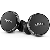 Denon PerL Pro True Wireless Earbuds, 32Hr Battery Life, Black | Adaptive Active Noise Cancelling, Masimo Adaptive Acoustic Technology, Spatial Audio, Wireless Charging