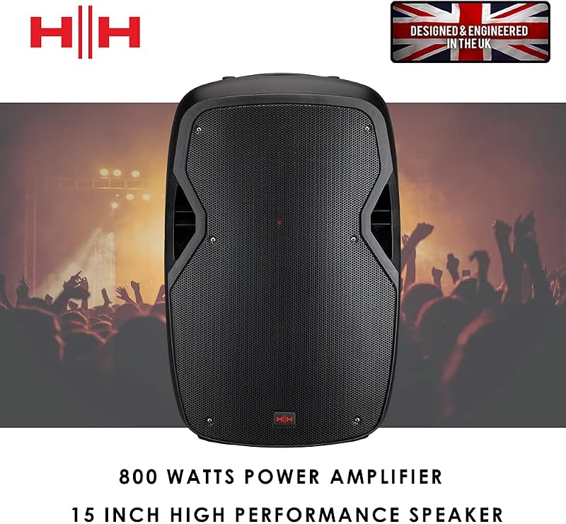 VECTOR by HH Electronics VRE-15AG2 - Active moulded speaker with Bluetooth - 800W - 15 inch LF + 1 inch CD — photo 2 sur 6