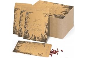 200 Pcs 2.36 X 3.14 Inch Small Seed Envelopes Self Adhesive Packets for Flower Vegetable Plants Tiny Seeds Storage Organizer 