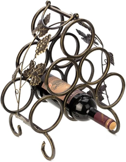 Supadeals Champagne Holder Bronze Plated Wine Rack Glass