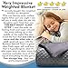 Snuggle Pro Weighted Blanket for Kids - 7 lbs Heavy Blanket for Sleeping, 41''x60'' - Set with Cool Bamboo & Minky Reversible Cover - Great Comfort for Children - Sensory Calming Weighted Blanket