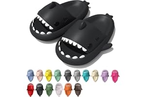 rosyclo Shark Cloud Slippers, Shark Cute Slides for Women Man,Summer Slipper Sandals for Boys Girls Spa Platform Shoes Non-Slip Beach Open Toe Beach Sandals Shower Couple Shoes
