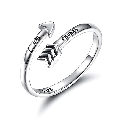 I am Enough Strong Inspirational Message Arrow Rings New Zealand