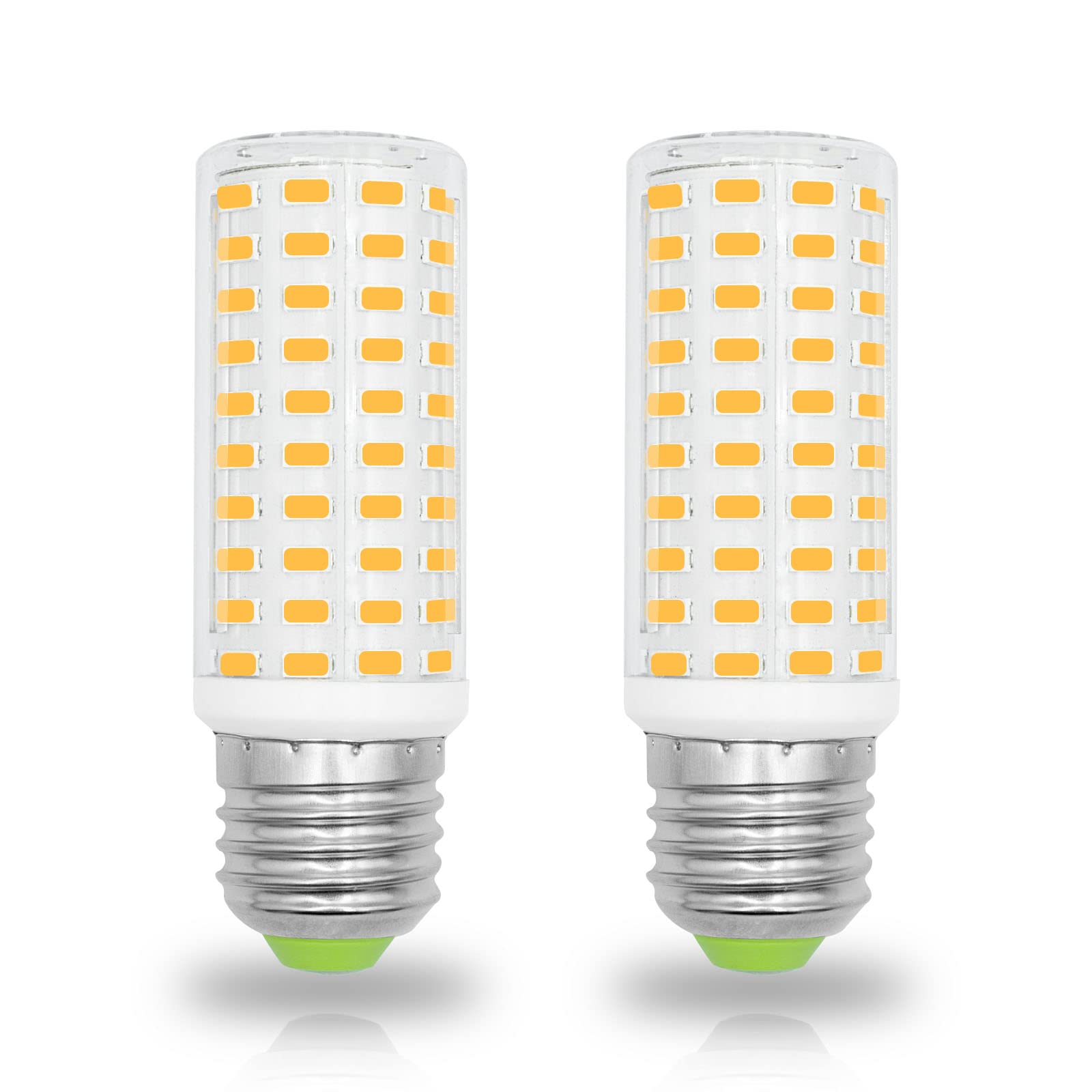 XIMNCHNI E27 LED Bulbs Warm White 3000K,E27 Screw Bulb 10W Equivalent 120W Halogen,LED Corn Bulb 1200LM AC100-265V Not Dimmable for Chandelier, Floor Lamp, 2-Pack