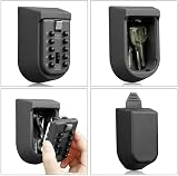 Nestling Combination Key Lock Box Outdoor Wall Mounted Safe Key Box view 3