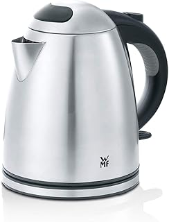 WMF Stelio Wasserkocher Edelstahl 1,2l, elektrischer Wasserkocher mit Kalk-Wasserfilter, 2400 W, Wasserstandsanzeige beleuchtet, edelstahl matt