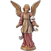 Fontanini by Roman Inc., Standing Angel, 5" Angels Collection, Nativity Figure and Accessories, Hand Sculpted and Painted