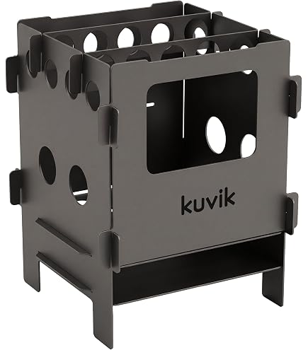 Amazon.com: VARGO Hexagon 2 Wood Stove, Titanium, 5