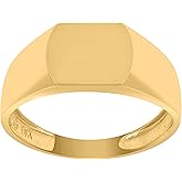 Jewels By Lux 10kt Yellow Gold Mens Signet Fashion Ring