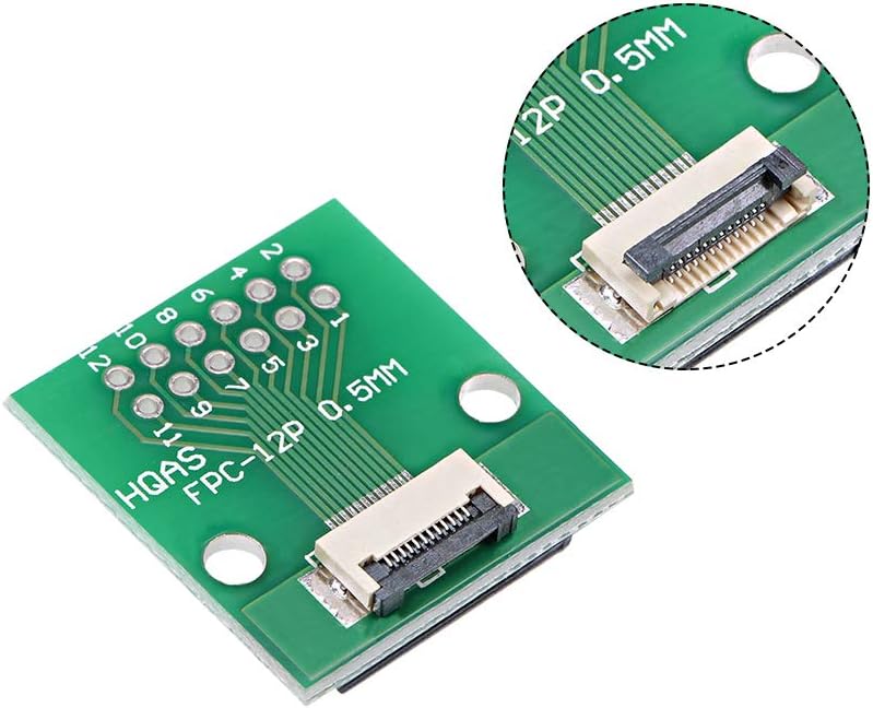 sourcing map FFC FPC 12 Pin 0.5mm 1mm Pitch to DIP 2.0mm PCB Converter Board Couple Extend Adapter - Image 4