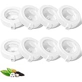 8-Pack Replacement Filters for 3L/3.6L/4.6L/6L/8L Gravity Pet Water Dispenser, Dog Water Filter Replacement, Triple Filtration Pet Fountain Filter, Water Feeder Filter for Cat and Dog