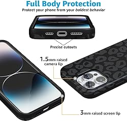 Casely Black Leopard iPhone 16 Pro Max Case Bold