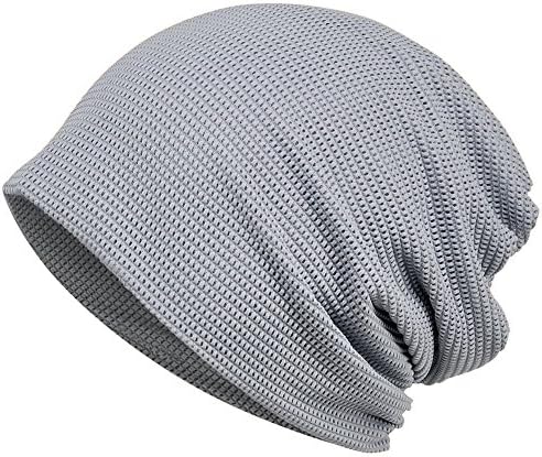 CAMOLAND Multi-Functional Summer Beanie Slouchy Mesh Breathable Baggy Unisex (Gray Thin)
