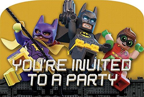 Lego Batman Movie Deluxe Invitations Bundle For 24 Guests
