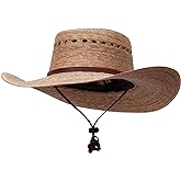 Jeanne Simmons Adult Unisex Brown Cowboy Bucket Hat | Natural fiber, open-weave construction, chin cord, lightweight cool flexible feel, adult unisex fit, all-season wear