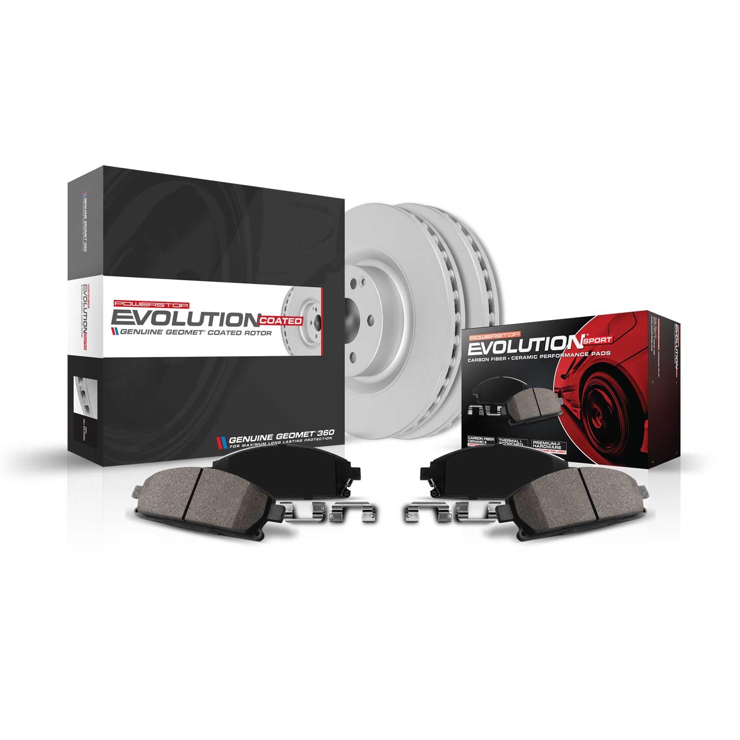 Photo 1 of ****It is used, it is missing parts, it is not known if it works 100%.***Power Stop Rear CRK8431 Geomet Coated Brake Rotor and Pad Brake Kit