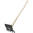 Rogue Hoe 7" Hoe/Rake with 40" Curved Hickory Handle