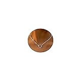 SUFOPE Dainty Heart Necklaces for Women,Paperclip