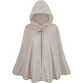 LMYOVE Women Hooded Cape Medieval Renaissance Cloak Costume Accessory for Halloween Christmas Ren Faire Cosplay Party