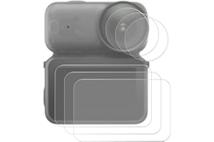 Fukaisu 6pcs Screen Protectors for DJI Osmo Nano, Tempered Film & Hydrogel Membranes Anti-Scrach Ultra HD Lens Protector Case