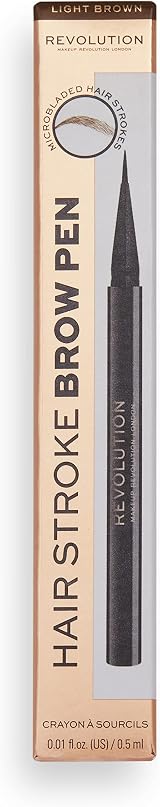 Makeup Revolution Hair Stroke Brow Pen Light Brown 0.5ml Revolution Beauty view 4