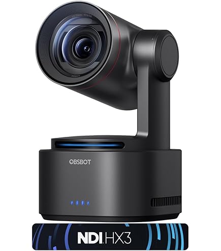 OBSBOT Câmera Tail 2 PTZR NDI 4K a 60FPS, Pro AI Tracking, CMOS de
