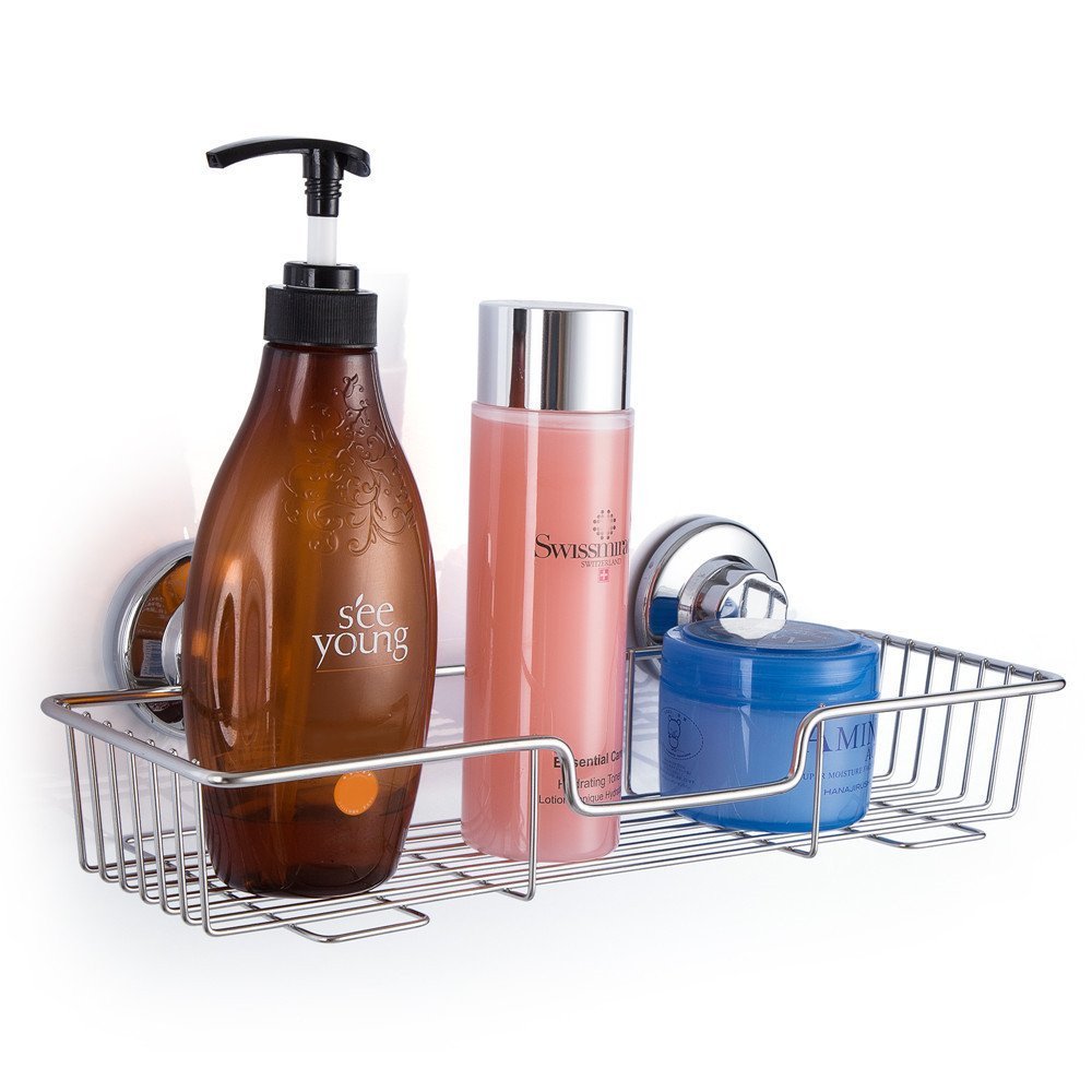 iPEGTOP Rustproof Vacuum Suction Cup Shower Caddy Shelf Storage Basket