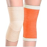 iEasey Thermal Knee Warmer with Warm Lining Stretch Knit Arthritic Knee Sleeves Night Sleep Knee Wrap Pad Brace Support Band