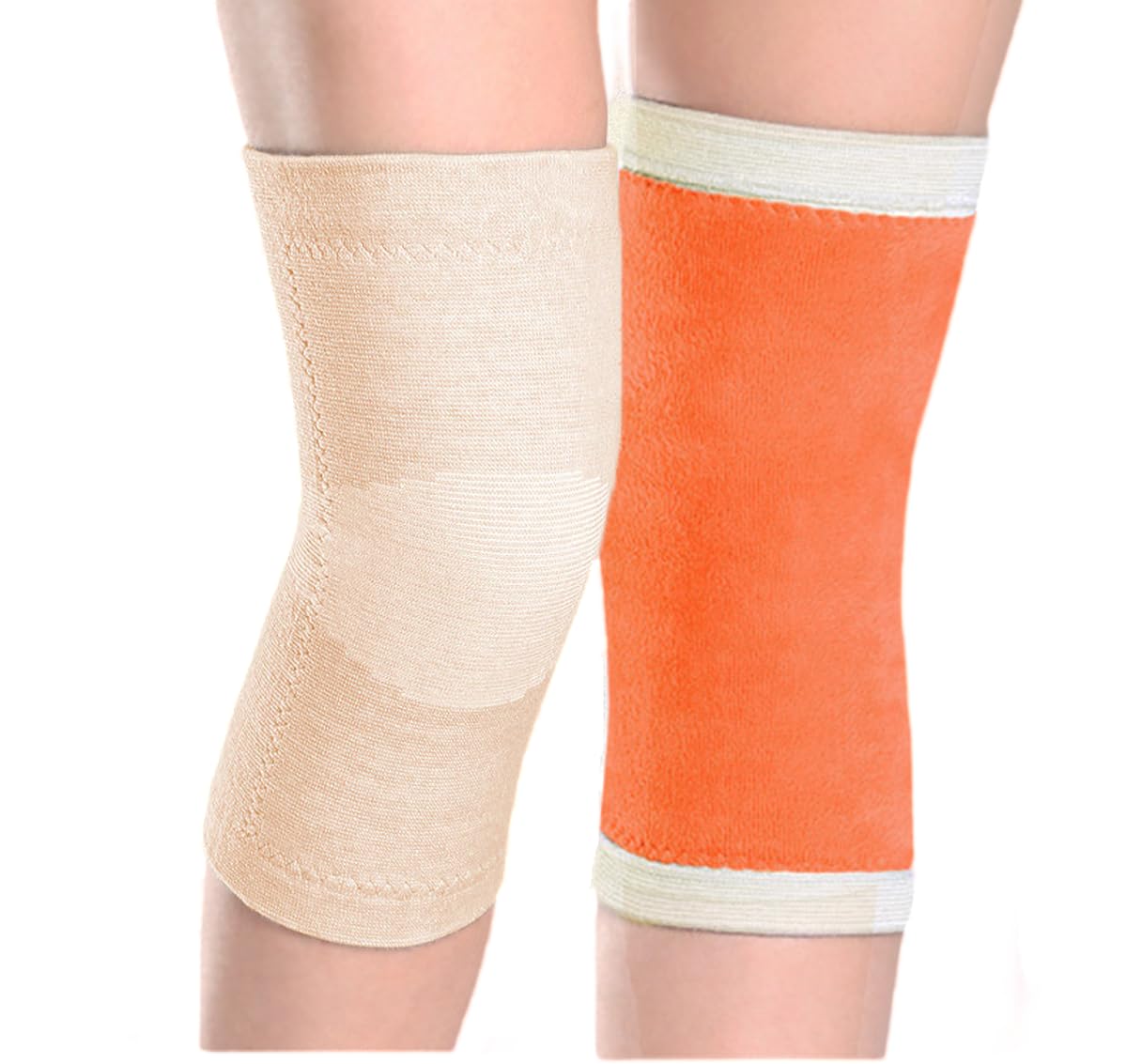 Thermal Knee Warmer with Warm Lining Stretchy Knit Knee Sleeve Night Sleep Knee Wrap Pad Brace Support Band Knees Braces- Best for Cold Knee Problems, Elders Gift