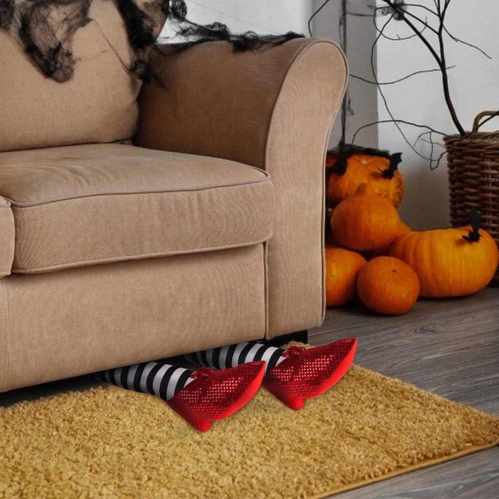 AnSun Halloween Decoration 21" Wicked Witch Legs, Yard Decor Props for Halloween Outdoor and Indoor : Garden & Outdoor
