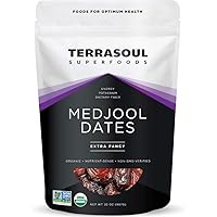 Terrasoul Superfoods Organic Medjool Dates, 2 Lbs - Soft Chewy Texture | Sweet Caramel Flavor | Farm Fresh
