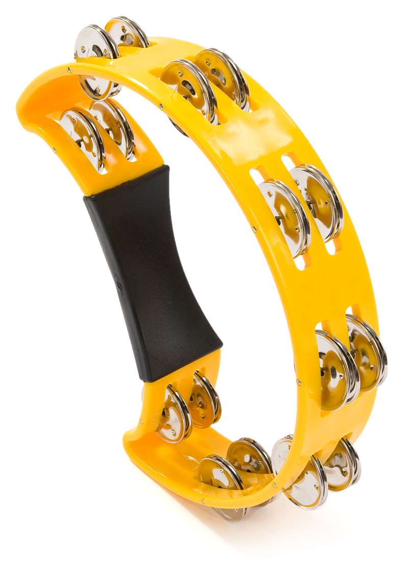 Percussion Plus PP486/5 Half Moon Tambourine - Yellow