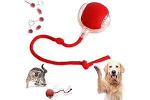 Chewie Ball for Dogs, Interactive Rolling Dog Ball, Smart Automatic Rolling Pet Ball, 360° Automatic Rolling Ball for Cats Ba